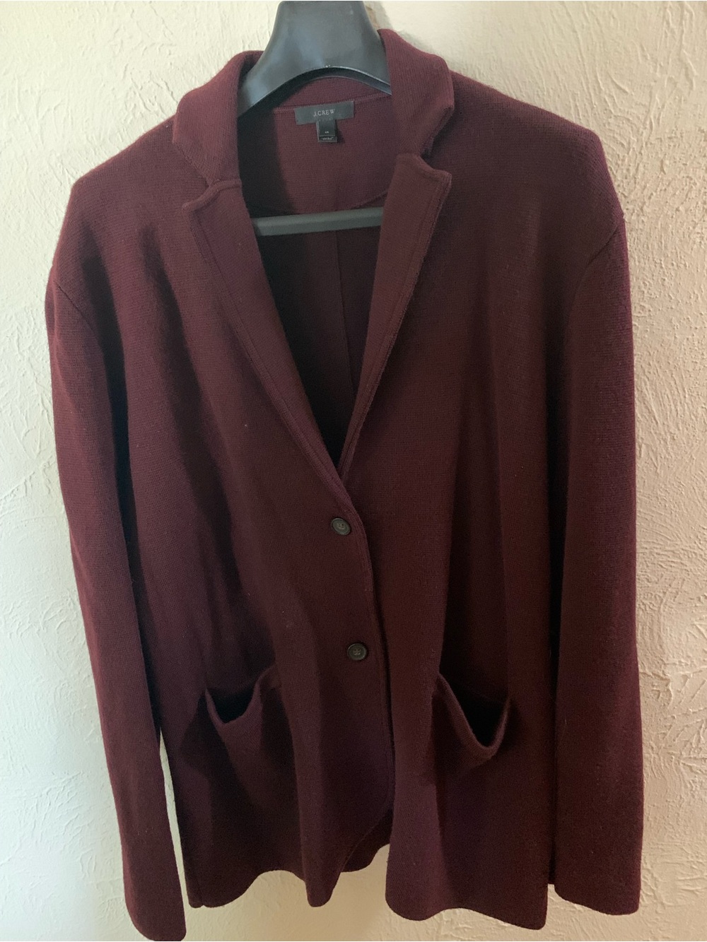J. Crew Women's Wine Knit Blazer